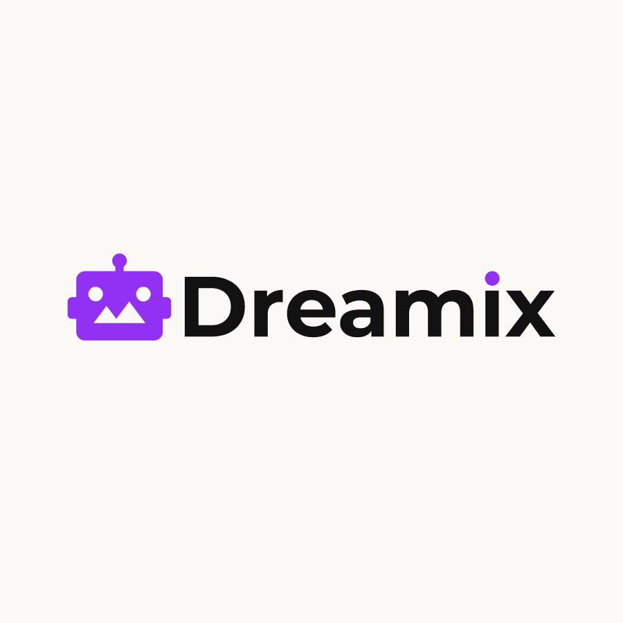 Dreamix robot logo design